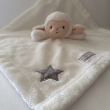 Kids Preferred Plush White Lamb Gray Star Security Blanket Lovey Lovie Baby Toy