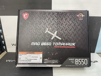 MSI MAG B550 Tomahawk AMD Socket AM4, ATX, 4x DDR4, 1x PCI-E 4.0/3.0 x16 -New