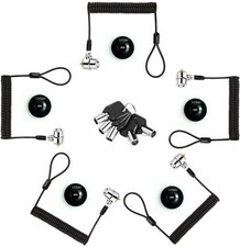 Security Retractable Cable Lock Portable Keyed Laptop Lock 5 Keys 8Ft for...
