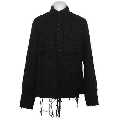MNML, Oberhemd, Herren, Größe: S, Schwarz, Polyester, Einfarbig, Tweed #jGx
