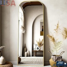 Full Length Body Mirror Wall Mounted Aluminum Frame High Definition Reflection