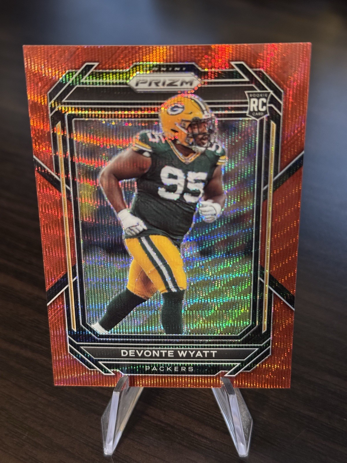 Devonte Wyatt Panini Prizm #377 Red Wave