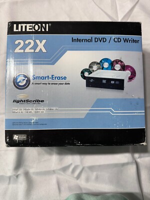 NEW SEALED LiteOn 22X Internal DVD CD Writer Drive Smart Erase iHap322 (read)