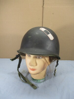 Vintage US M1 Military Helmet with Liner Ground Troops Type I   VIETNAM ??