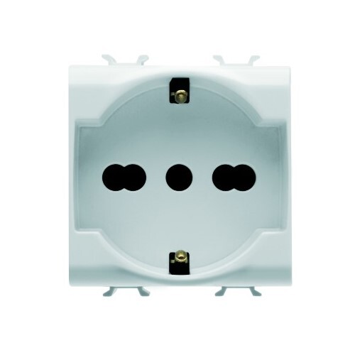 PRESA SCHUKO 2P+T 16A 250V GEWISS CHORIUS BIANCA - Foto 1 di 1