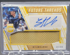 2019 Trent Grisham #32/99 Elite Extra Edition Future Threads Autograph Auto