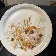 Poole Pottery Summer Glory Pattern Serving Platter/ Cake Plate 31.5cm