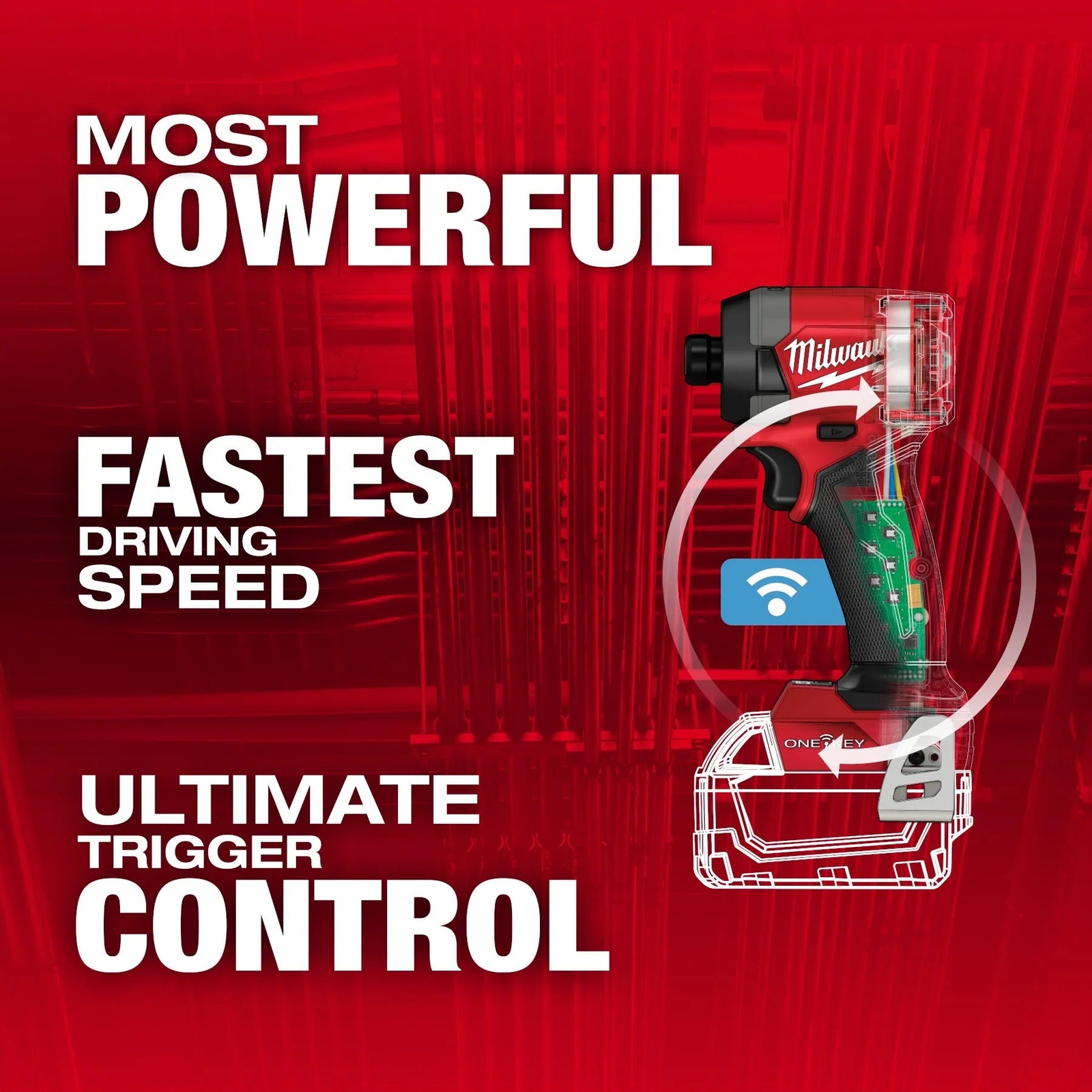 Milwaukee 2957-20 M18 FUEL 1/4 Inch Hex Impact Driver w/ ONE-KEY