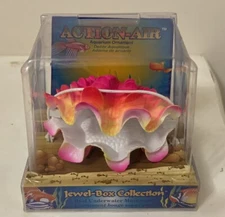 Action Air Penn Plax Moving Aquarium Pink Clam Shell Decor Underwater Movement