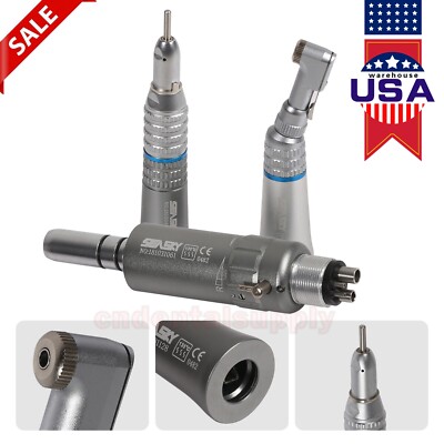 2/4Hole Dental Slow Low Speed Latch Contra Angle Straight Air Motor Micromotor E