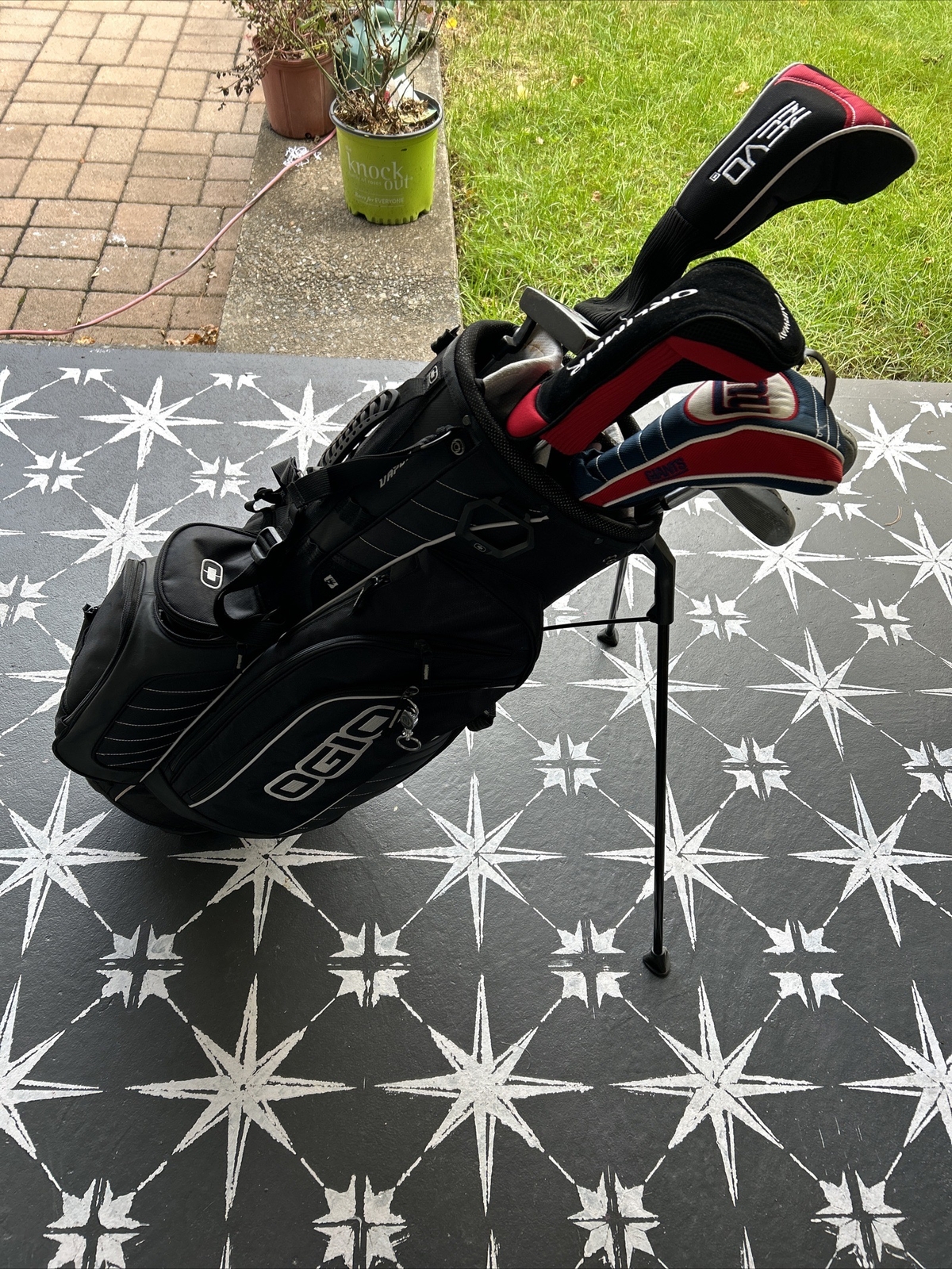 FULL SET MEN'S ZEVO GOLF CLUBS 3 WOODS 9 IRON STAND BAG PUTTER & WEDGE