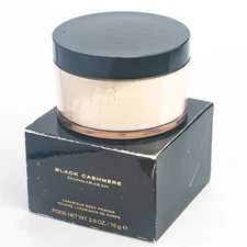Donna Karan Black Cashmere Perfumed Luxurious Body Dusting Powder Vintage Sealed