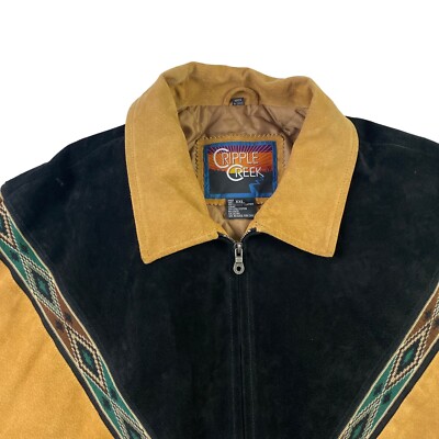 Cripple Creek Jacket Mens XXL Southwestern Aztec Full Zip Bomber