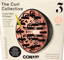 Conair The Curl Collective Curly Hair Diffuser New in Box  2A to 3B Curls