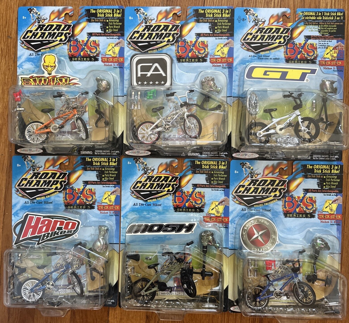 Jakks Road Champs Haro Bikes BXS Complete Series 5 Trick Bike