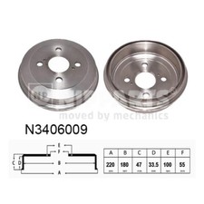 Tambour de frein Daihatsu MATERIA