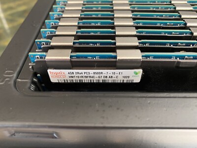 8x 4GB Hynix 4Rx8 PC3-8500R DDR3 FOR DELL POWEREDGE M610 M610x M710 REG DDR3 MEM