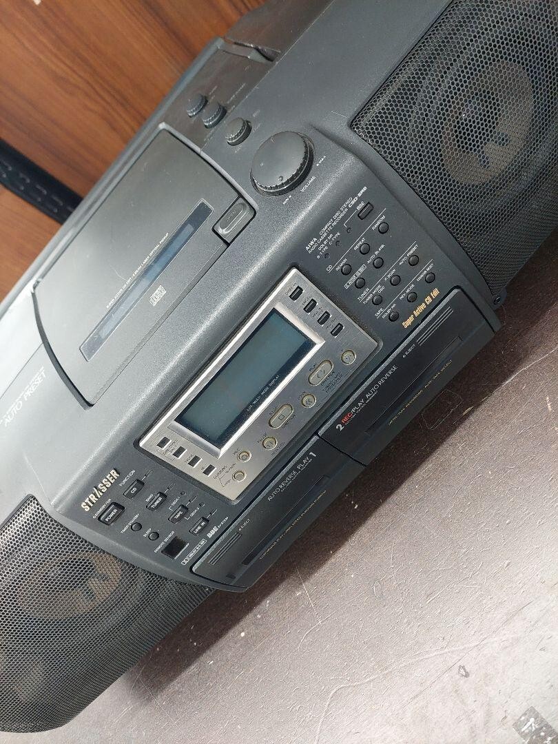 AIWA STRASSER CSD-SR8 CDラジカセ バブカセ AIWA STRASSER CSD-SR8 Bluetooth CD Radio-Cassette Player