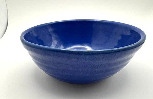 RARE - Vintage Bauer Pottery Blue 5" Cereal Bowl Ring - EXCELLENT CONDITION