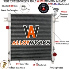 3 Row Aluminum Radiator For 2008-2013 Jeep Liberty Limited Sport 3.7L V6 GAS