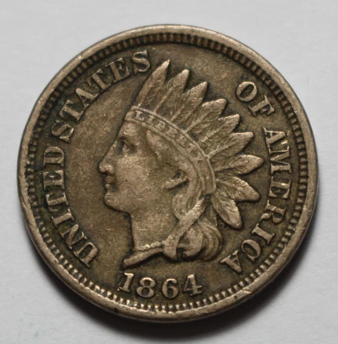 1864 Indian Head Cent M1667
