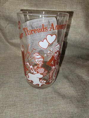 Vintage Hazel Atlas Sheet Music Drinking Glass Music Song ''Silver Threads Among.