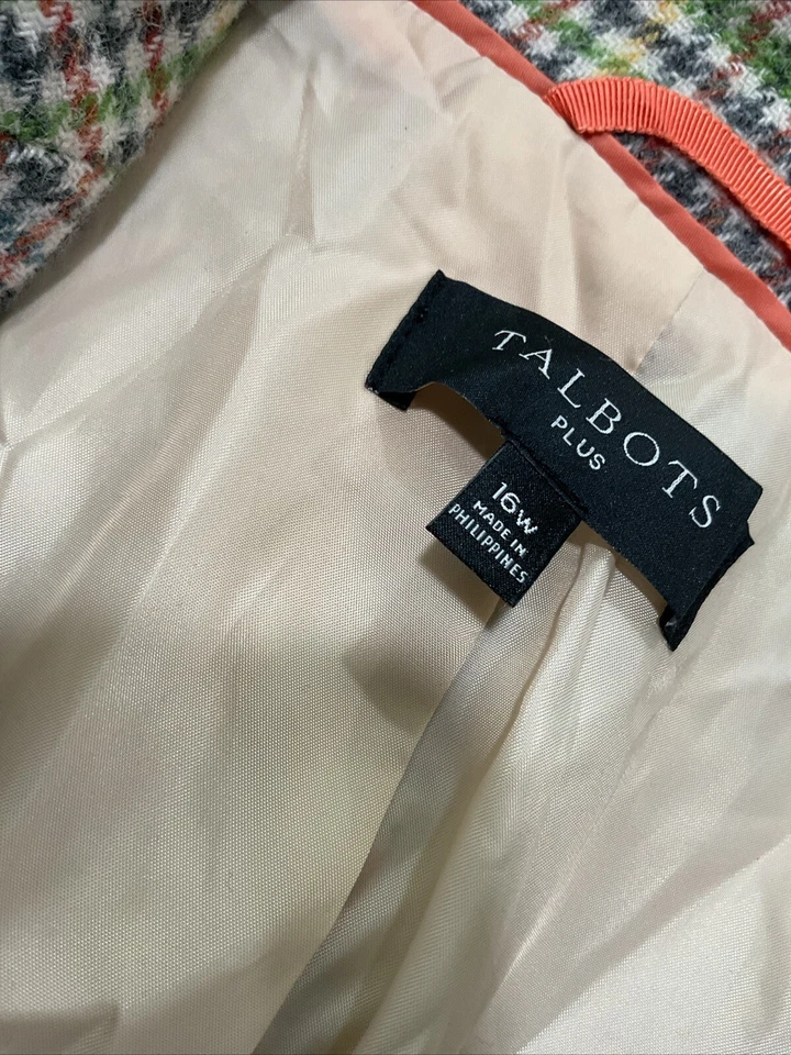 Chaqueta de mujer Talbots color verde manga larga talla 16W Foto 4 de 4