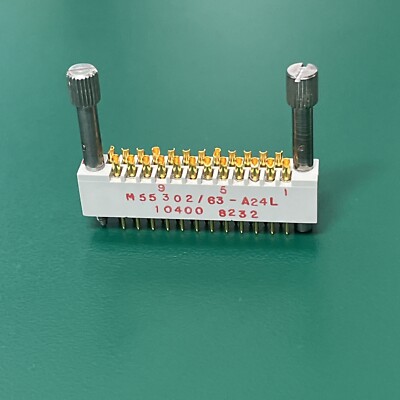 WINCHESTER ~ M55302/63-A24L ~ RECTANGULAR MIL-SPEC CONNECTOR, PLUG, ELECTRICAL