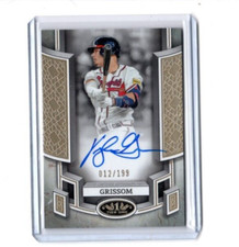 2024 Topps Tier One Break Out Vaughn Grissom Autograph #'d 12/199 Atlanta Braves