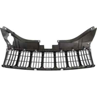 Grille Assembly Compatible With 2005-2007 Jeep Grand Cherokee Chrome Shell and Insert