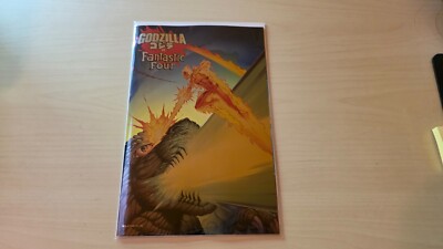 Godzilla vs Fantastic Four #1 (2025) Foil Variant Mark Bagley Marvel Comics