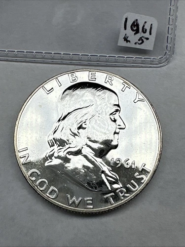 1961 GEM PROOF FRANKLIN HALF DOLLAR  90% SILVER