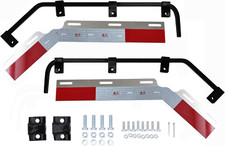 E-Coating Black Angled Mud Flap Hanger Bracket with Hardwre Sold by Pair.