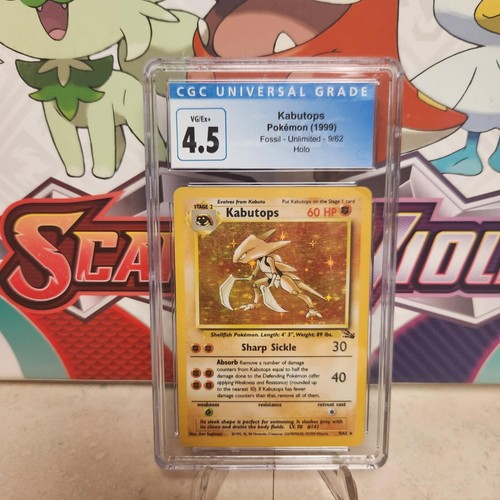 Kabutops (Unlimited) graded CGC 4.5 for sale on eBay