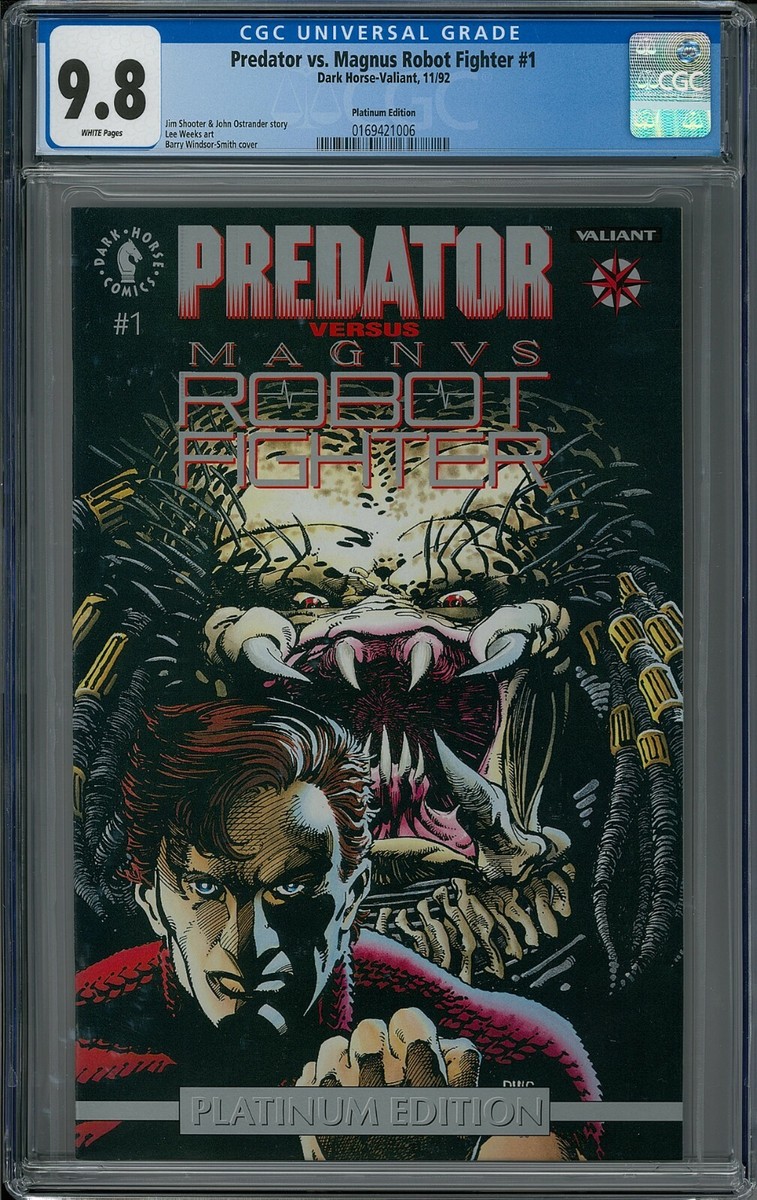 PREDATOR VS. MAGNUS ROBOT FIGHTER #1 CGC 9.8 (11/92) Dark Horse