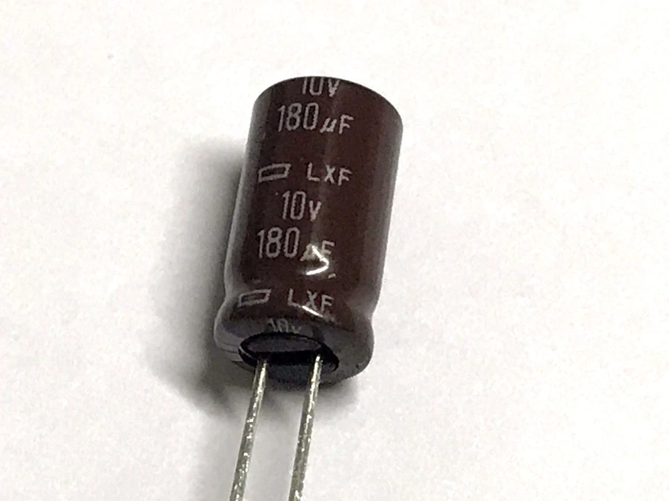 180uF, 180µF, 10V, 105°, 20%, RM2,5, Elko, Nippon, ELXY100ELL181MFB, 200 Stück - Bild 2 von 4