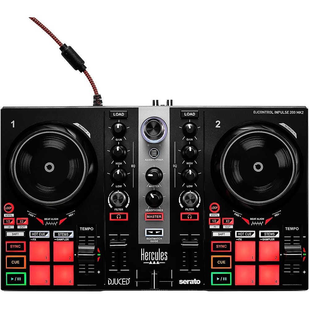 Hercules DJControl Inpulse 200 MK2 2-канальный DJ-контроллер для Serato DJ LiteDJUCED 21890₽