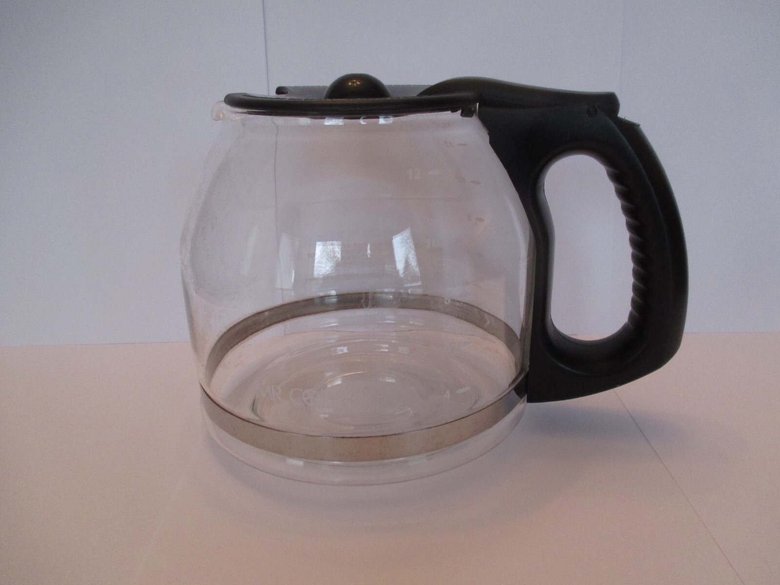 Mr. Coffee Replacement 12-Cup Glass Carafe Decanter Pot Black PDL13
