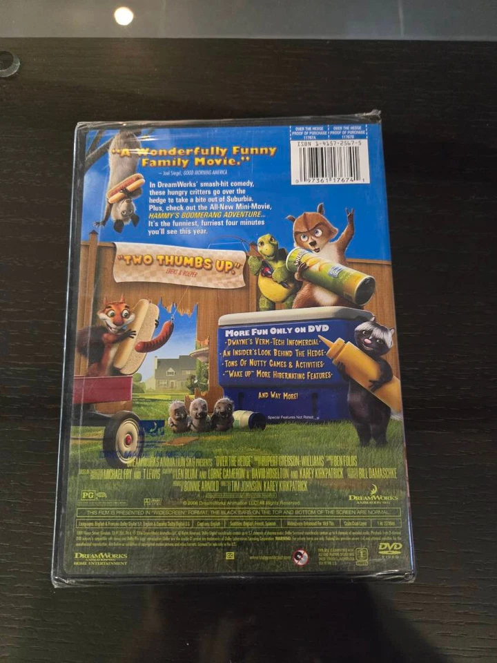 Over the Hedge (DVD, 2006, Widescreen) Dream Works sealed - Image 2 of 2