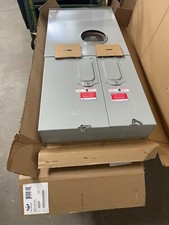 Milbank - 400/320 amp meter/combo,  U6585-X-2/200-5T9  , with 2-200 a breakers