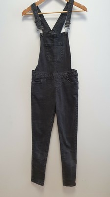 STRETCH SKINNY DENIM DUNGAREES 