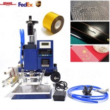 5 7cm Pneumatic Hot Foil Stamping Machine Air Operated Leather LOGO Embossing