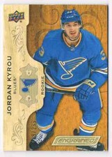 2018-19 UPPER DECK ENGRAINED JORDAN KYROU ROOKIE 179/299 ST LOUIS BLUES #79