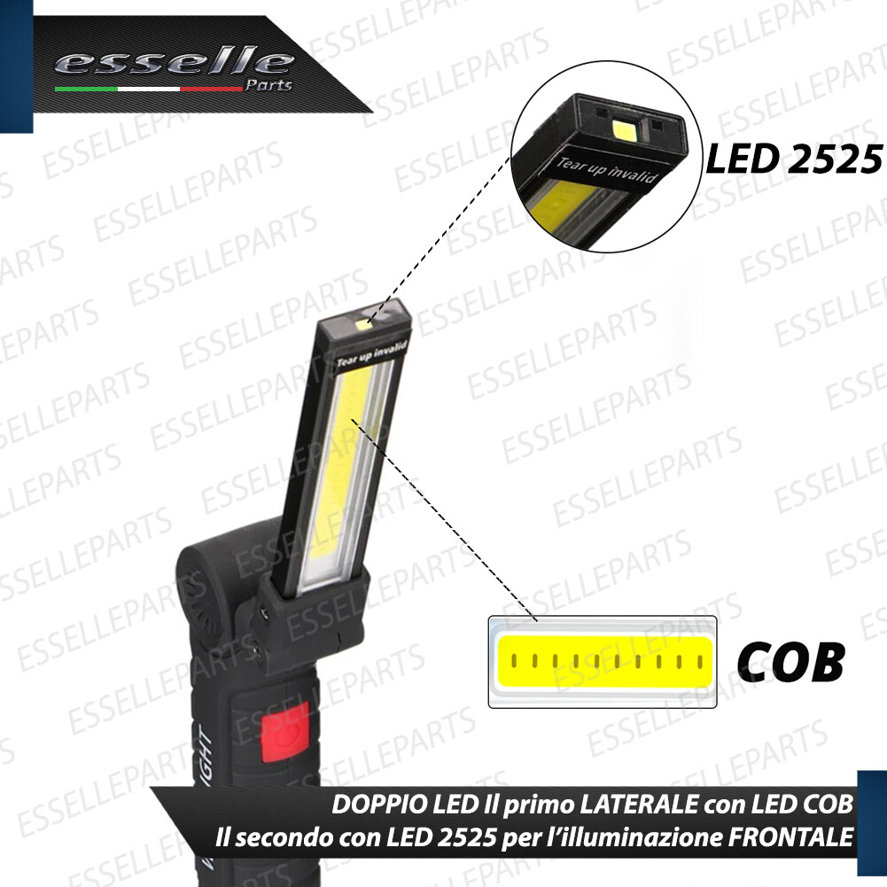 Lampada Torcia da Lavoro LED Ricaricabile per Dr Evo 3 Evo3 Magnetica - Miniatura 7