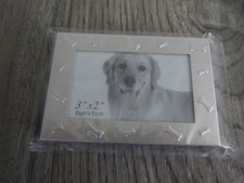 Silvertone Dog Frame 3" X 2", New