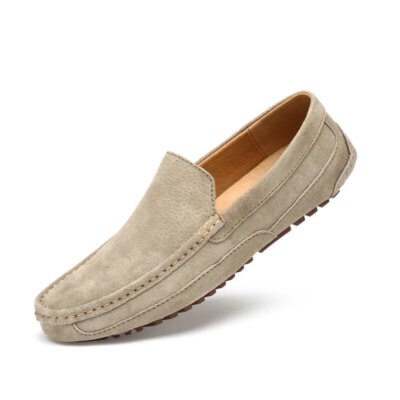 Men\'s Suede Slip-On Casual Loafers in Light Brown Buy Off The Hook Brown Monro Loafer Formal Casual Slip-On  main image 2
