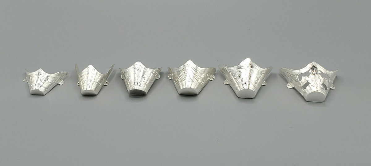 Red Ranger Embouts De Bottes Western Cowboy En Laiton/or - NEUF, Pour Conseils Uniquement (décoratif) Dos Rond
