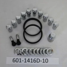 Race Star 601-1416D-10 Closed End Lug Nut Kit (10) 1/2" Closed 1.38" Shank