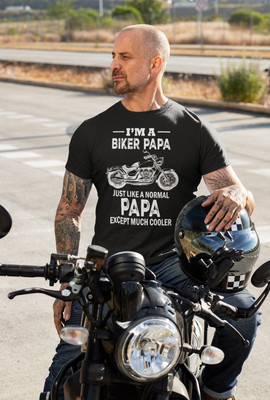 biker papa shirt