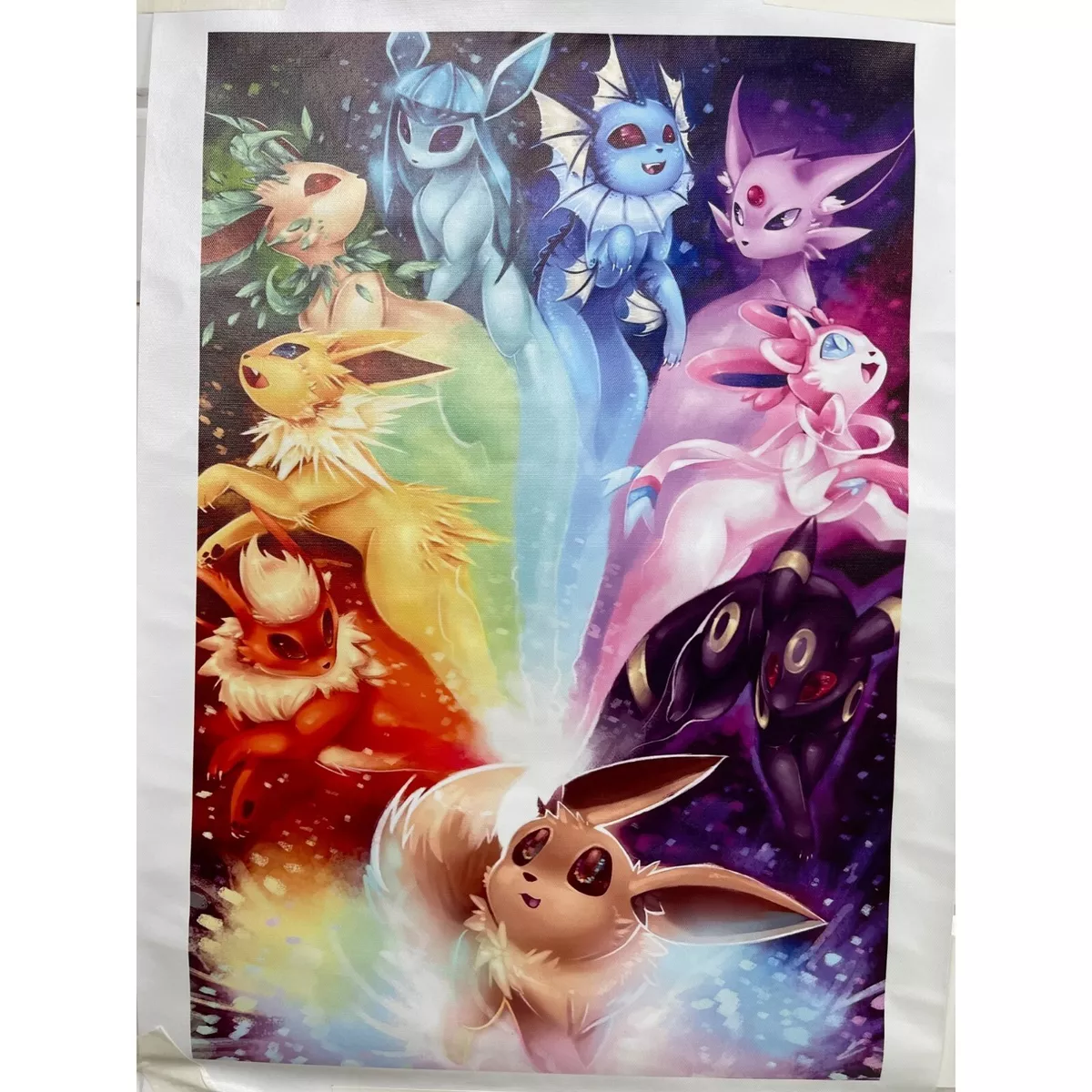 Pokemon Figures Poster, Poster Pokemon Eevee, Pokemon Eeveelutions